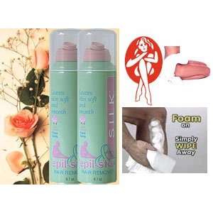 Epil Stop SILK ~ Rose Scented Foam Spray Hair Remover 1 extra large 