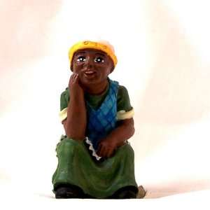  African American Nanny Woman Figurine Resting Everything 