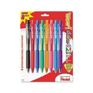    PENBK440BP8M Pentel® PEN,WOW,RECT,MED,8/PK