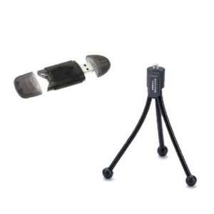  Bendable Mini Tripod and 4 in 1 USB 2.0 Card Reader for 