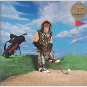  Greeting Cards   Fathers Day   Chimp ion Golfer