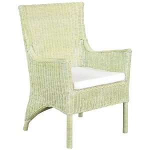  Green Jessica Wicker Occasional Chair