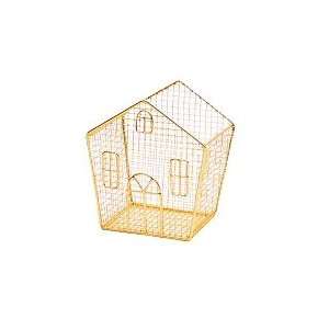  Gold Painted Wire House
