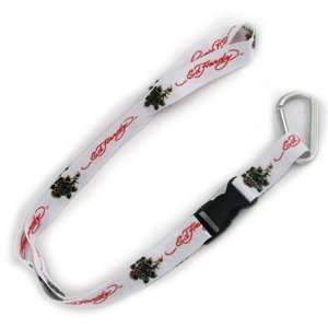    Officially Licensed Don Ed Hardy Black Rose Lanyard