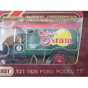  1926 Ford Model TT Van (Green) O for Osram Logo Matchbox 