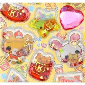  water capsule sticker animals with food and glitter Toys & Games