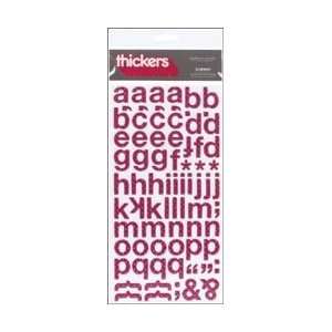  Thickers Chipboard Glitter Alphabet Stickers 6X11 Sheet 