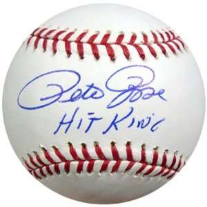  Pete Rose Autographed MLB Baseball Hit King PSA/DNA 