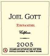 Joel Gott Zinfandel 2005 