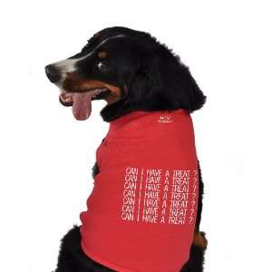  Ruff Ruff and Meow Dog Tank Top, Can I Have a Treat?, Red 