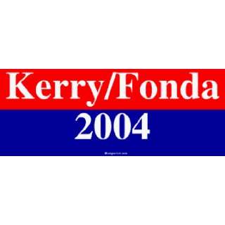  Kerry/Fonda 2004 MINIATURE Sticker Automotive