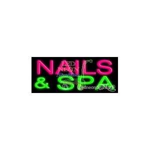  Nails and Spa Neon Sign 24 inch tall x 10 inch wide x 3.5 inch 