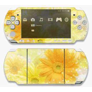 Sony PSP Slim 2000 Skin Decal Sticker   Yellow Flowers~
