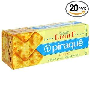 Piraque Water and Salt Light Cracker Grocery & Gourmet Food
