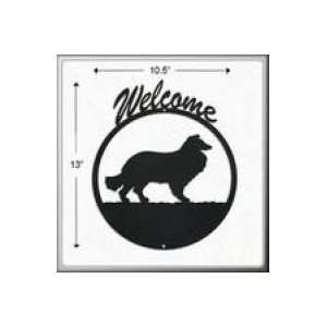  Collie Welcome Sign Patio, Lawn & Garden