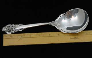 Wallace Grande Baroque Sterling Large Serving Spoon Pea  
