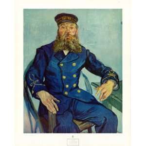 Portrait of the Postman Joseph Roulin by Vincent Van Gogh 22x28 
