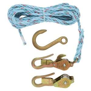 Klein H1802 30SSR Block and Tackle with Guarded Snap and Swivel Hooks 