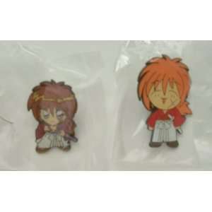  2 Rurouni Kenshin Metal Pins Set ~Anime~ 