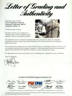 authentic and has been certified by psa dna the authority on autograph 