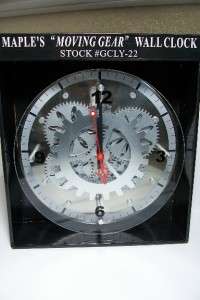 Moving Gears Wall Clock 12 Diameter 890858001041  