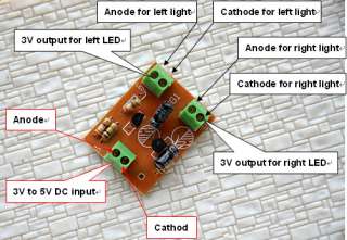   compact Circuit Board to make the crossing signals flash Alternately