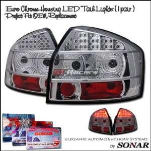 Audi A4 Led Tail Lights Euro Chrome LED Taillights 2002 2003 2004 2005 