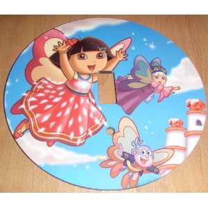 DORA THE EXPLORER Light Switch Cover 5 Inch Round (12.5 Cms) Switch 