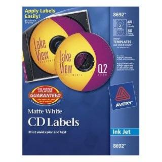  200 CD / DVD labels. Use the Avery® 5931 template to 