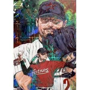 Roger Clemens Limited Edition Autographed Artwork   Astros  