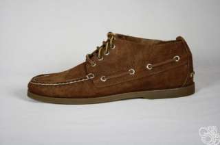 Sperry Top Sider Authentic Original Chukka Choco Suede Mens Boots 