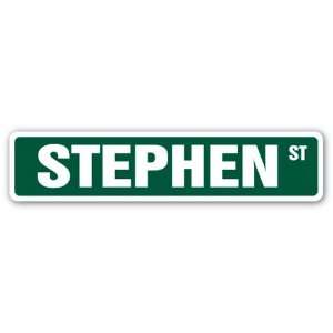  STEPHEN Street Sign name kids childrens room door bedroom 