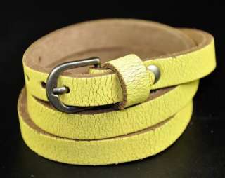   Wraps Crack Leather Charm Bracelet Wristband Cuff Good Clasp  