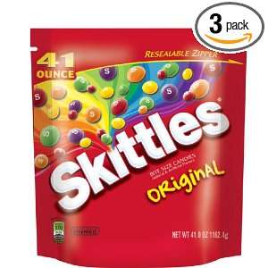 Skittles Original, 41 Ounce Packages (Pack of 3)  Grocery 