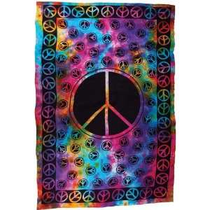  Peace Tie Dye Tapestry or Bedspread 