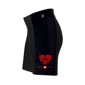Cyber Red Cycling Shorts for Men 