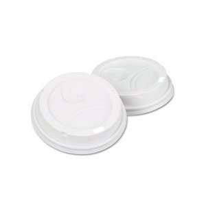 Dome Drink Thru Lids, Fits 10, 12 & 16 oz. Paper Hot Cups, White, 500 