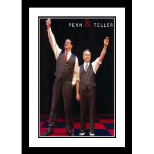Penn and Teller 20x26 Framed and Double Matted Movie Poster   Style D