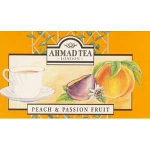 Ahmad Peach & Passion Fruit Flavoured Black Tea  Grocery 