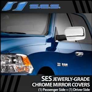  2009 2012 Dodge Ram SES Chrome Mirror Covers (w/o turn 