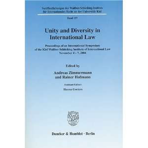  Unity and Diversity in International Law (9783428120192 