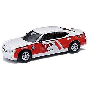  HO 2006 Dodge Charger, Fire Chief/White and Red Toys 