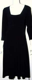 JONES NEW YORK Black Knit Twisted Front Dress Size 10  