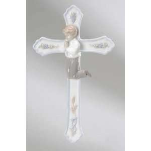  Pack of 4 First Holy Communion Boy Porcelain Wall Crosses 