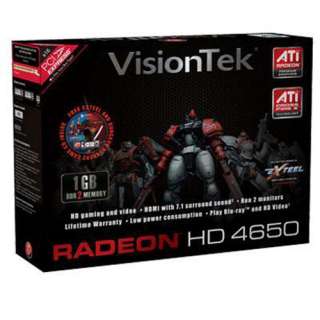 NEW Visiontek Radeon HD4650 1GB PCIe PCI e/Express Video Card  
