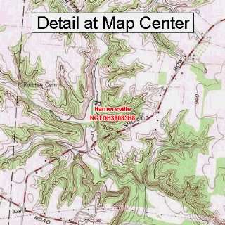 USGS Topographic Quadrangle Map   Hamersville, Ohio (Folded/Waterproof 