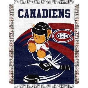  Montreal Canadiens 36x46 Baby Triple Woven Jacquard Throw 