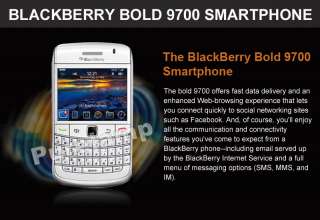   White Blackberry Bold 9700 SMARTPHONE 3G WI FI GPS UNLOCKED BB9700W