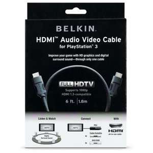  Belkin HDMI to HDMI Audio/Video Cable. 6FT HDMI TO HDMI CABLE 