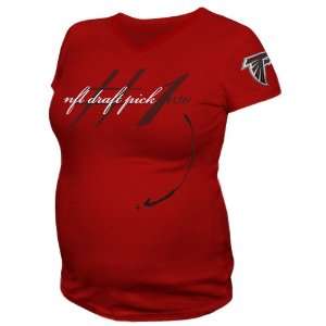  NFL Reebok Atlanta Falcons Ladies Red Draft Pick 2030 V 